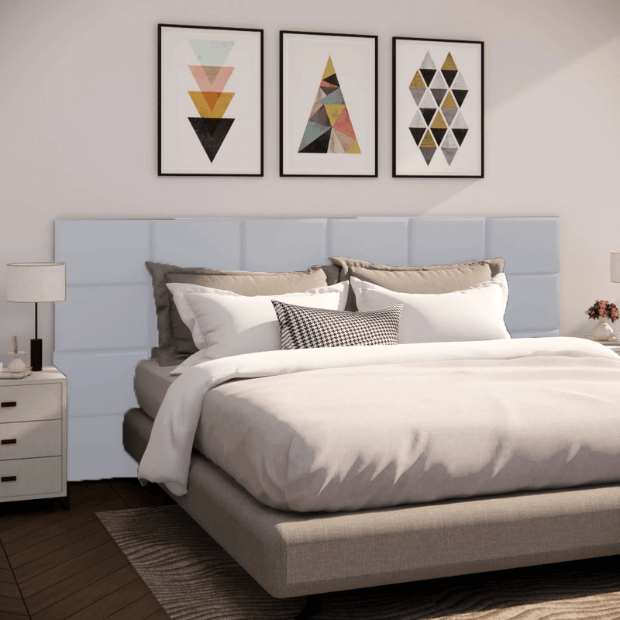 Cabeceira Modular "Poli Lar". Encosto Almofadado para Camas de Solteiro, Casal, Queem e King.