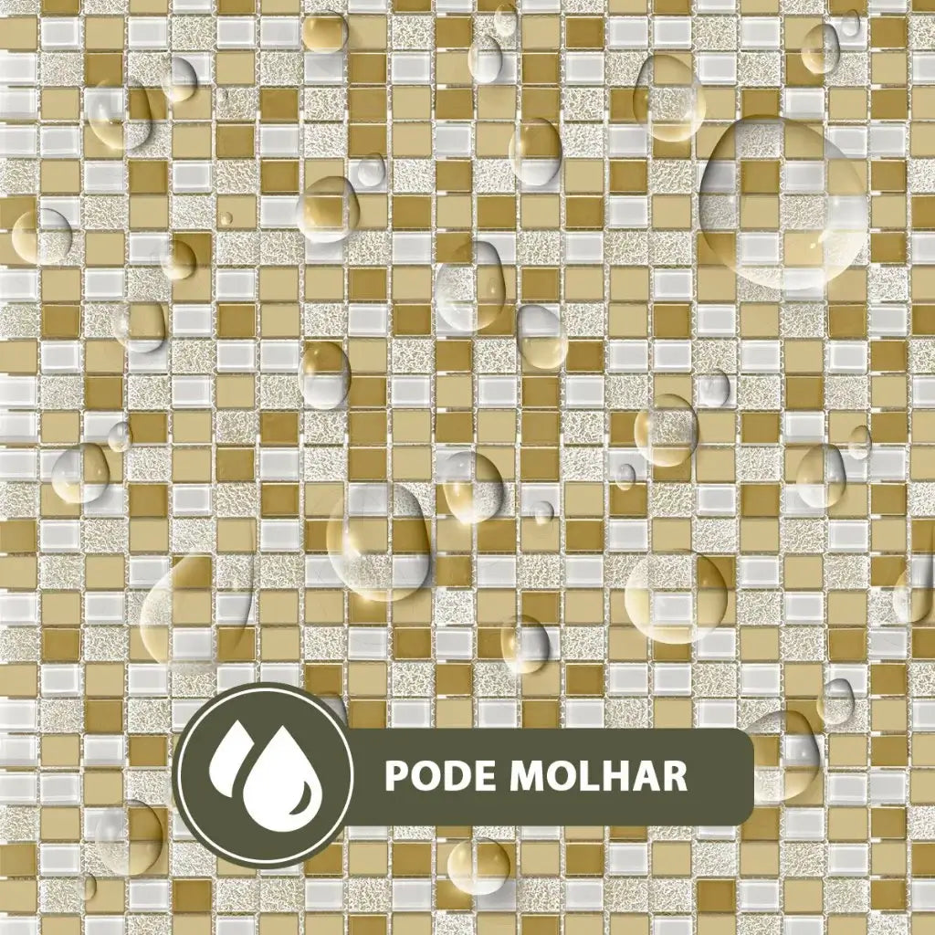 Papel de Parede 3D Pastilhas (Varias Cores) "Poli Lar" Visual Incrível Ultra Realista