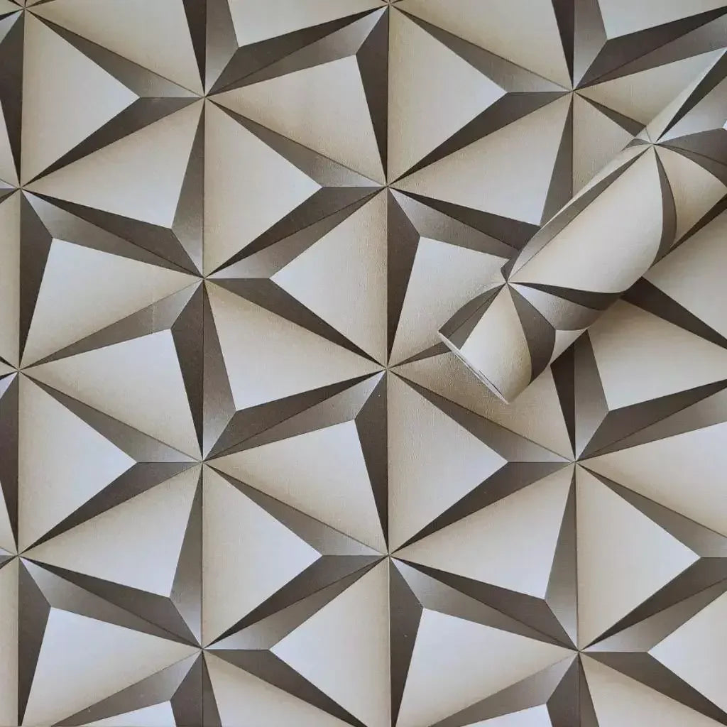 Papel de Parede 3D Modelo Geométrico "Poli Lar"