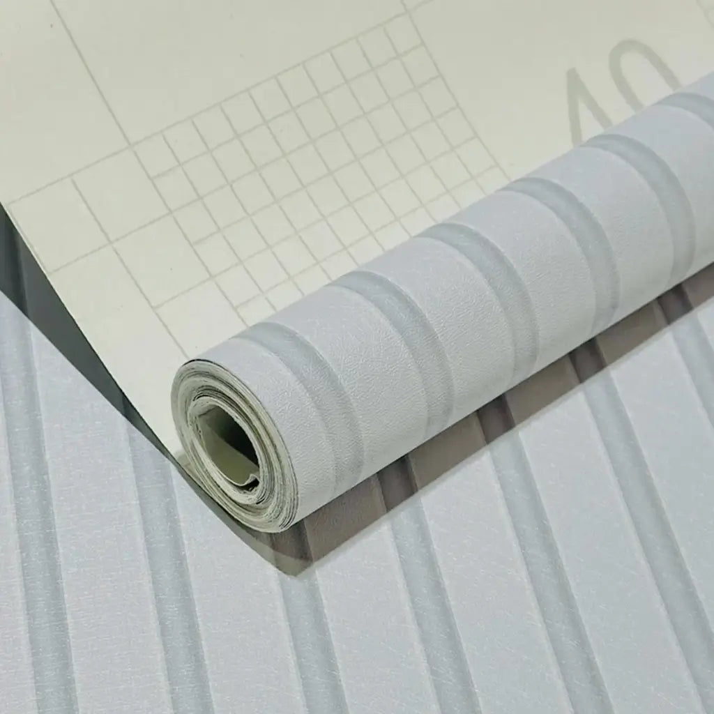 Papel de parede Ripado 3D - Cores Foscas Exclusivas  - "Poli Lar"