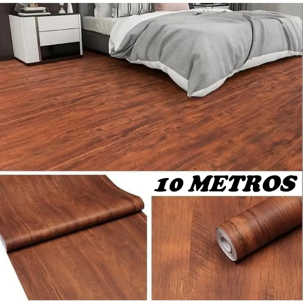 Piso Vinilico Adesivo tom de Madeira, Cimento Queimado e Mármore Ideal para Pisos e Parede da "Poli Lar"